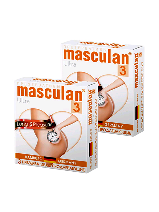 Презервативы Masculan 3 Ultra , продлевающие с колечками пупырышками 6 шт.