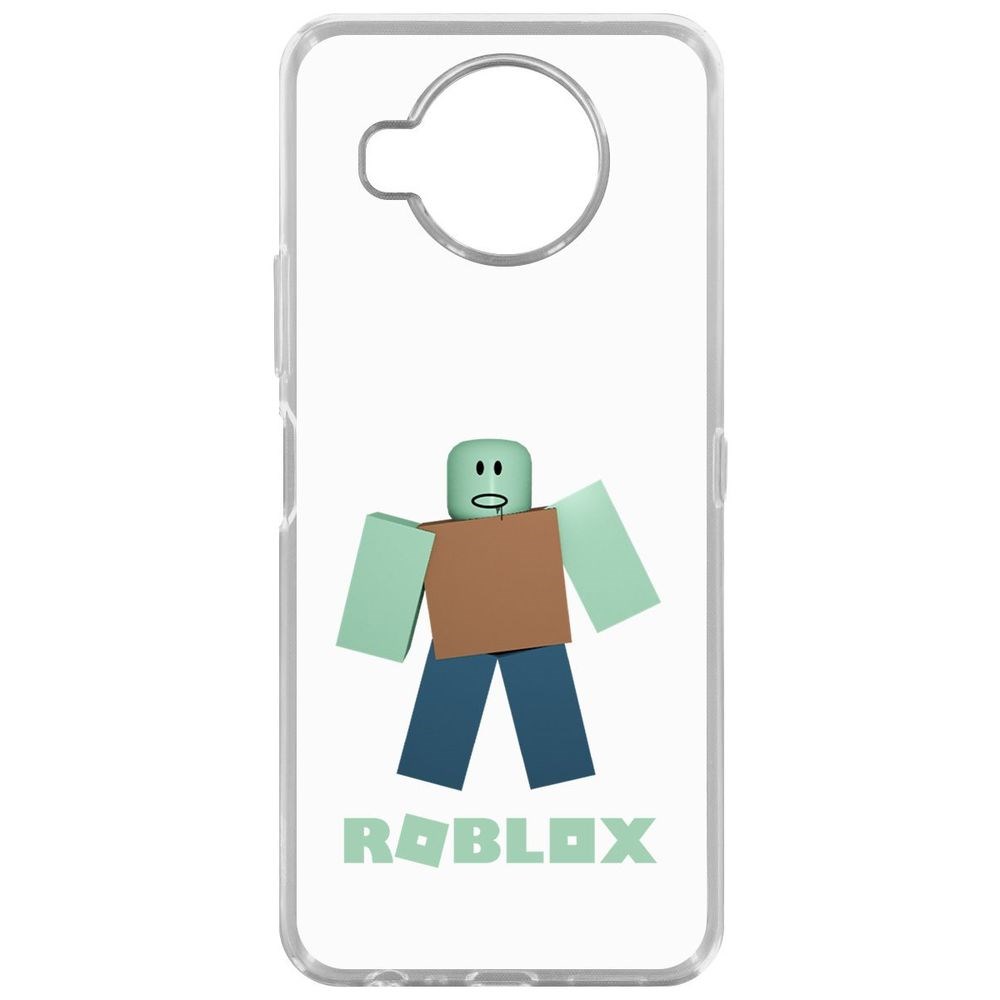 Чехол-накладка Krutoff Clear Case Roblox-Зомби для Nokia 8.3 5G 600015206600 прозрачный