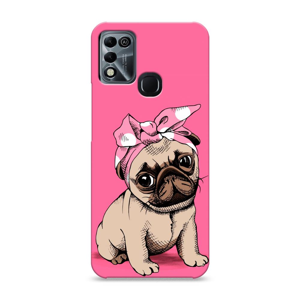 фото Пластиковый чехол "dog pin-up" на infinix hot 10 play awog