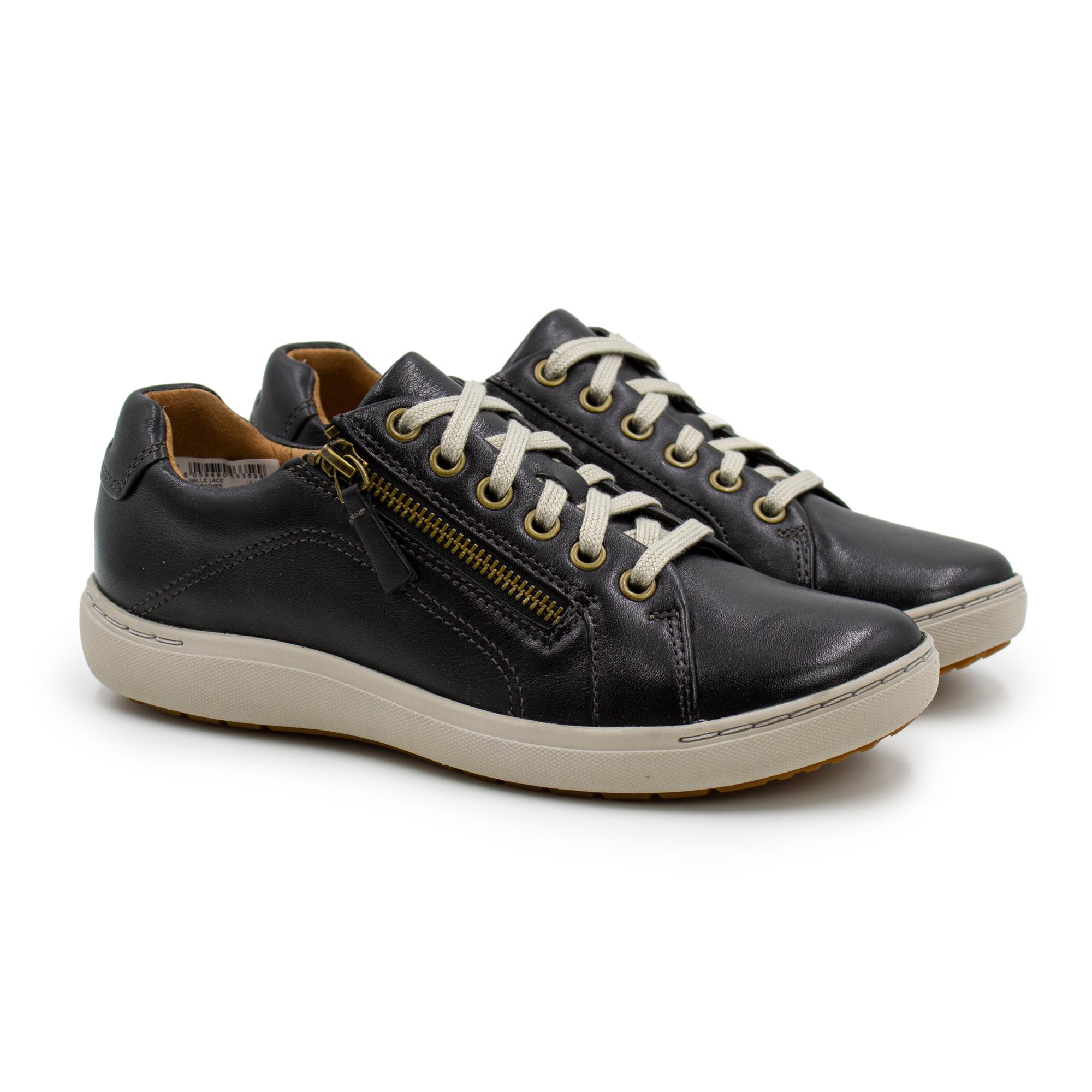 

Кеды женские Clarks Nalle Lace 26159124 черные 37 EU, Nalle Lace 26159124
