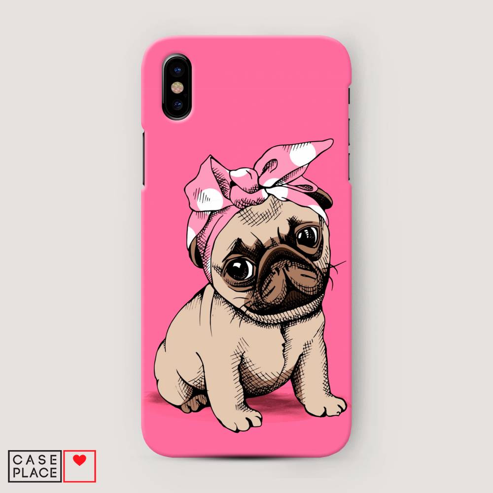 

Пластиковый чехол "Dog Pin-Up" на Apple iPhone XS Max (10S Max), 11920-1