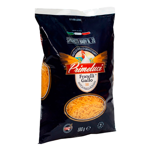 Макаронные изделия Primeluci Spaghetti baby Паутинки 500 г
