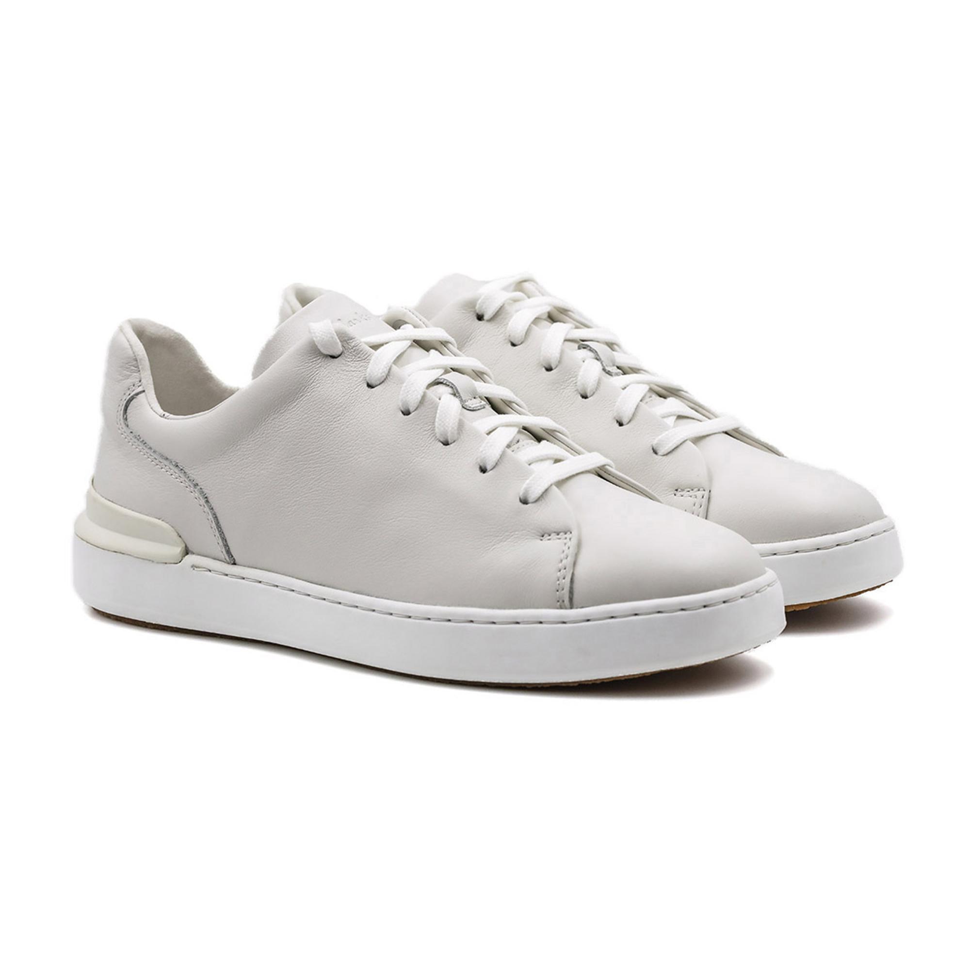 

Кеды мужские Clarks CourtLite Lace 26163885 белые 41 EU, CourtLite Lace 26163885
