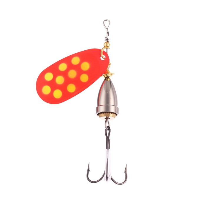 

Akara Блесна вращающаяся Akara C-5082, 10 г, цвет 206/Sil, Красный;желтый;серебристый