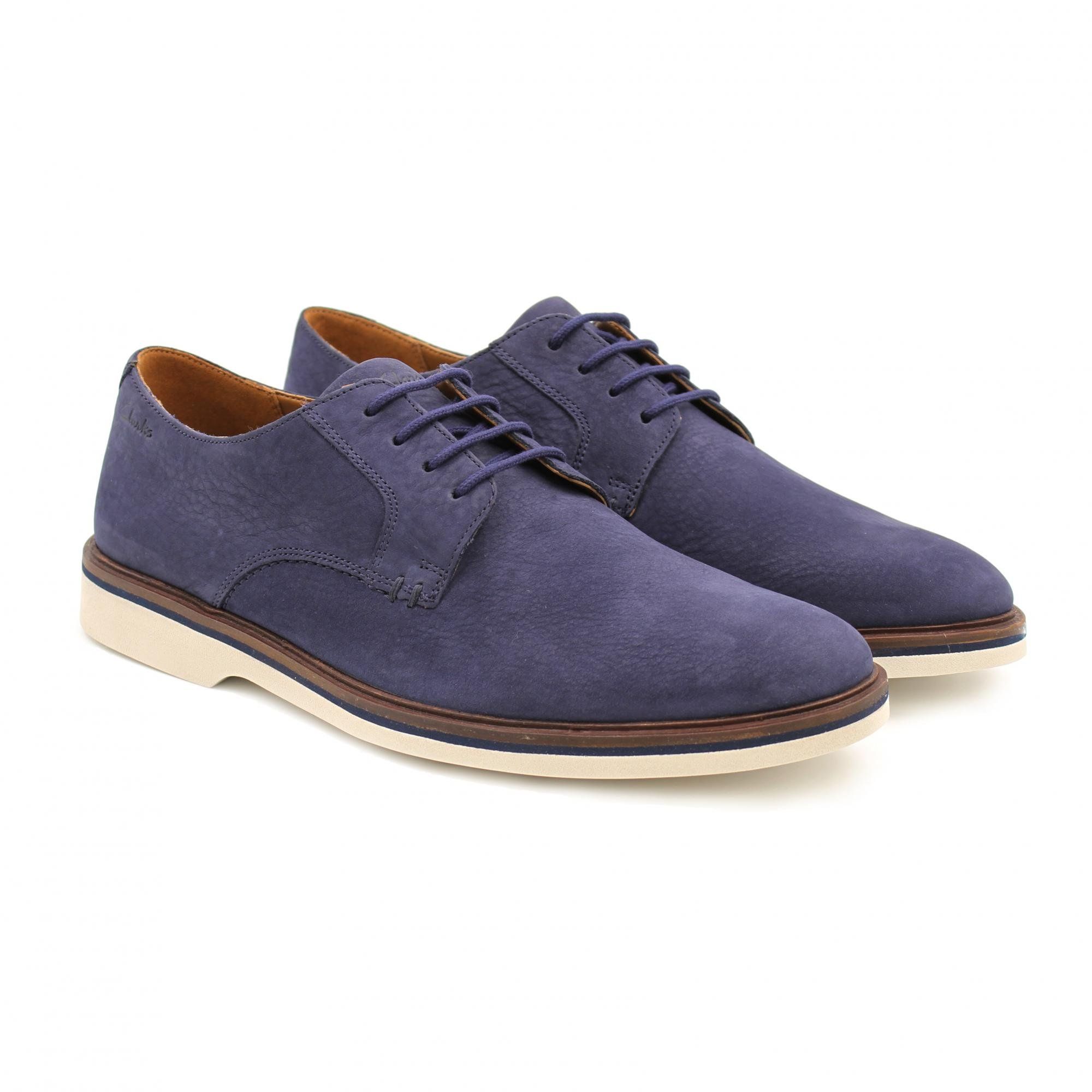 

Полуботинки мужские Clarks Malwood Plain 26159560 синие 46 EU, Malwood Plain 26159560