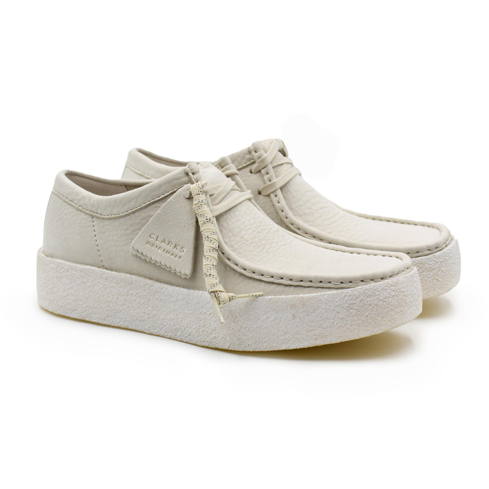 

Полуботинки мужские Clarks Wallabee Cup 26158153 белые 44.5 EU, Wallabee Cup 26158153