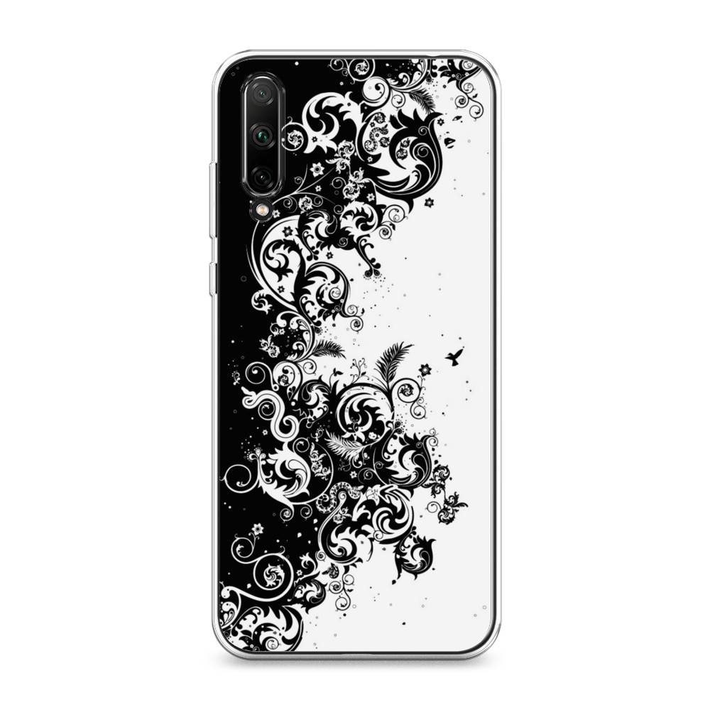 

Чехол для Honor 30i "Черно белый узор", Белый;черный;серый, 6104050-3