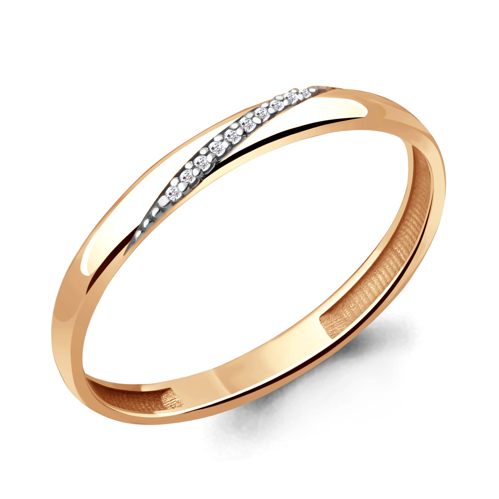 

Кольцо из красного золота с бриллиантом р. 16,5 Aquamarine 962405к_585_кз, 962405к_585_кз