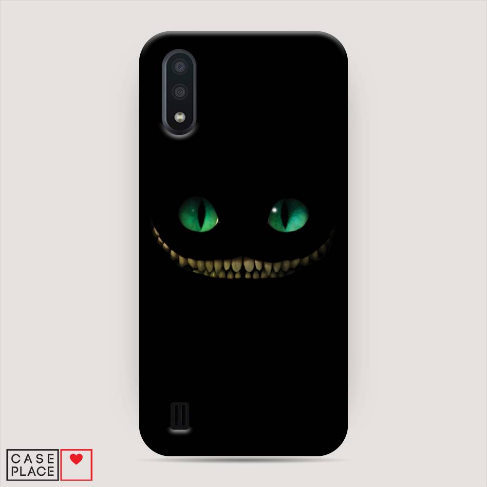 

Пластиковый чехол "Зеленоглазый чеширский кот" на Samsung Galaxy A01