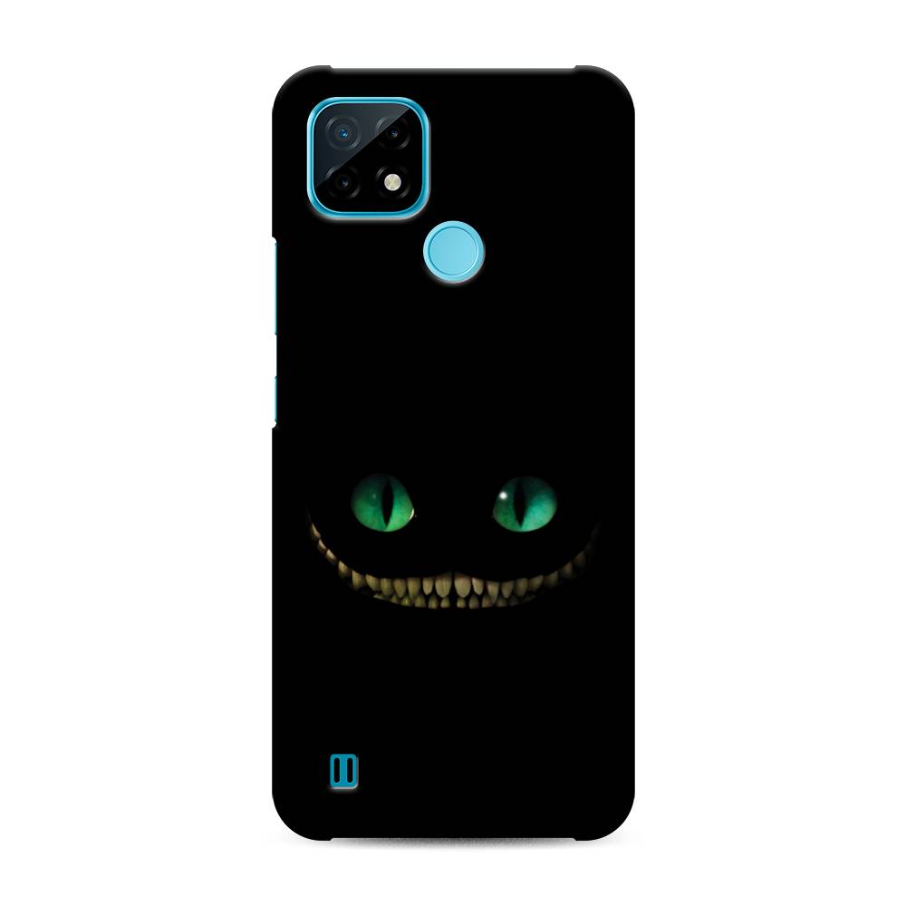 

Пластиковый чехол "Зеленоглазый чеширский кот" на Realme C21, 254920-1