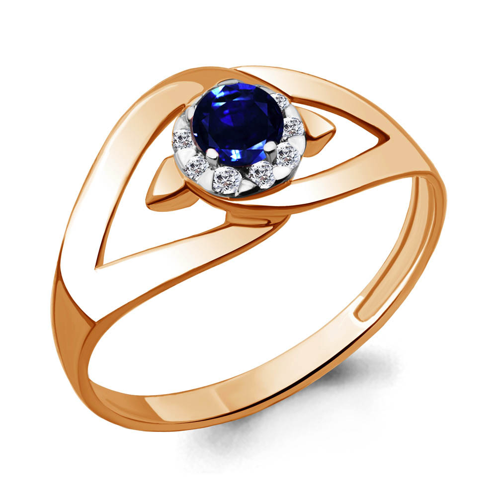 

Кольцо из красного золота с бриллиантом р. 17 Aquamarine 961906к_585_кз, 961906к_585_кз