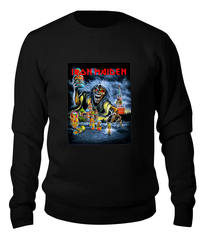 

Свитшот унисекс Printio Iron maiden band черный L, Iron maiden band