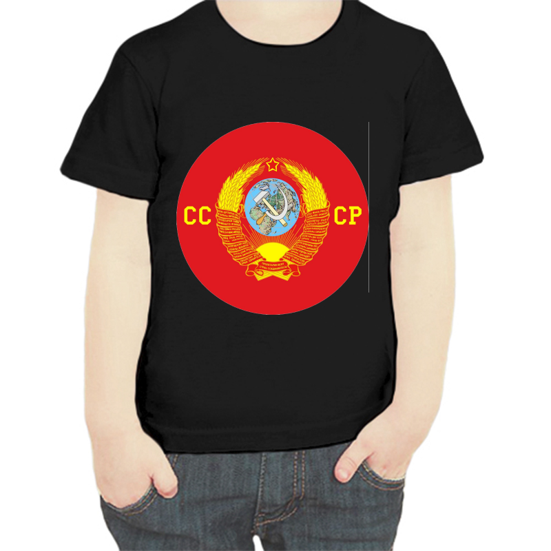 

Футболка мальчику черная 28 р-р ссср 6, Черный, fdm_sssr2