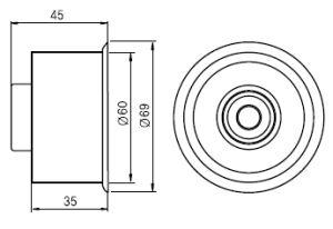 

Ролик Натяжителя Mazda 323/626/Mx-3/Xedos 9 1.8-2.5 92- Gmb GMB арт. GT80510