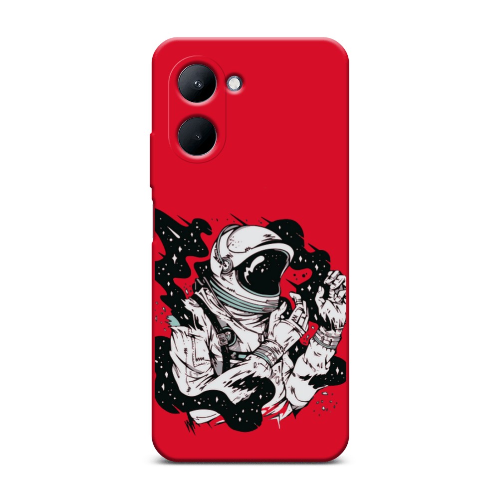 

Чехол Awog на Realme C33 "Космонавт арт", Черный;бежевый;белый, 2511353-1