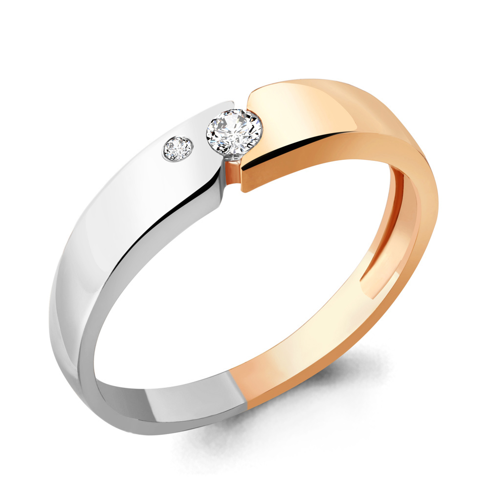 

Кольцо из красного золота с бриллиантом р.  Aquamarine 961508к_585_кз, 961508к_585_кз