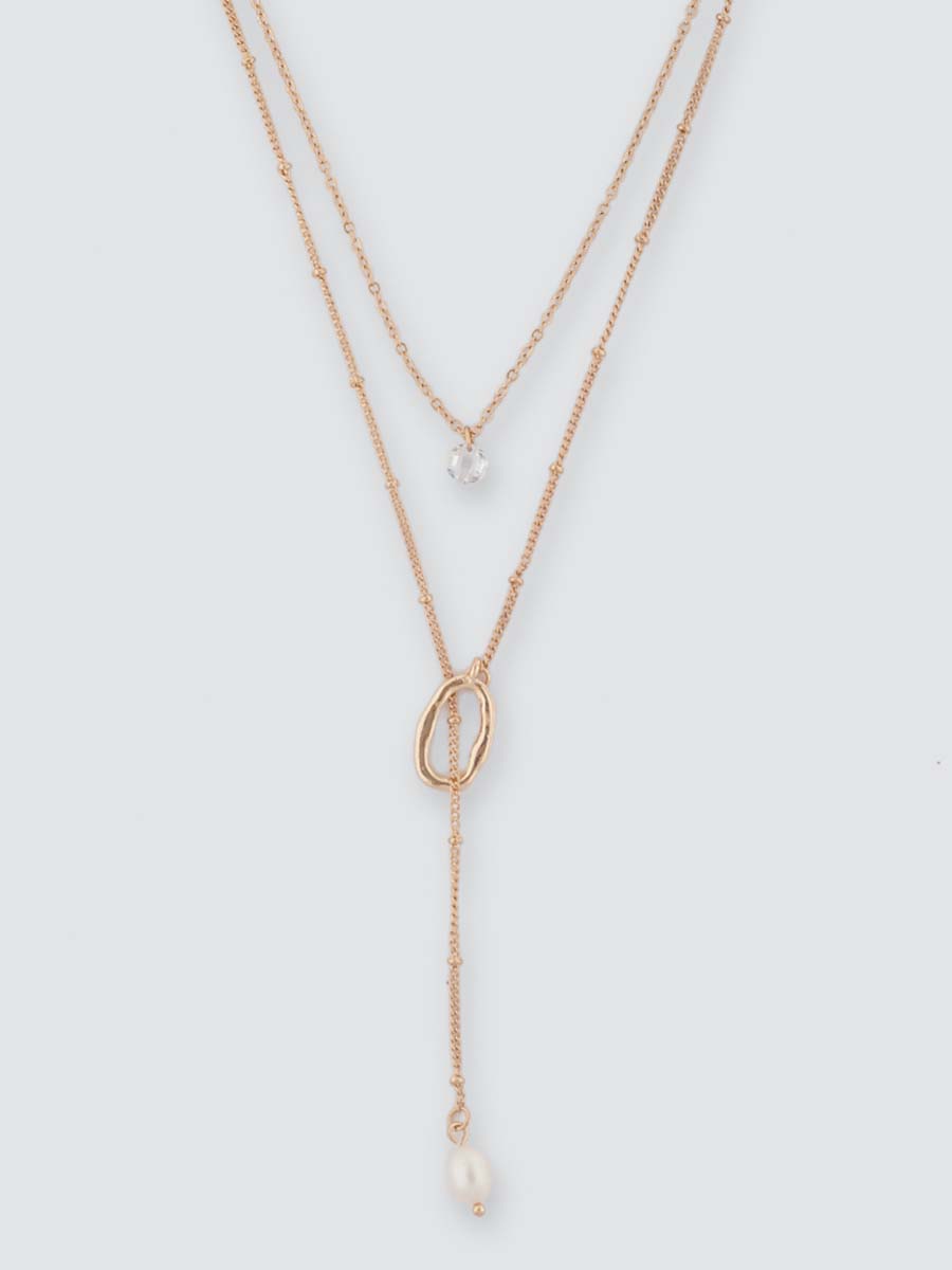

Колье из металла со стеклом/пластиком 38 см Marmalato 868-1025, 868-1025