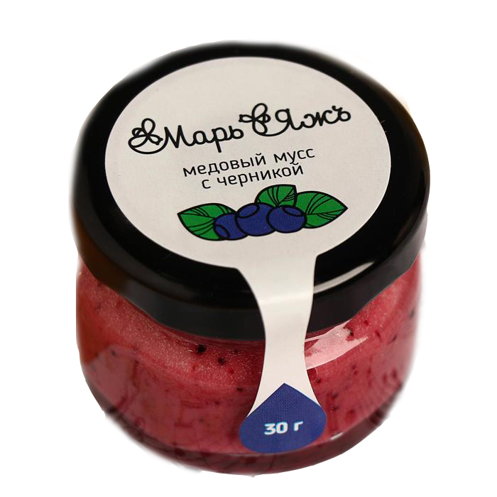 

Медовый мусс Марь&Яжъ, с черникой, 30 г