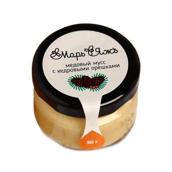 

Медовый мусс Марь&Яжъ, с кедровыми орешками, 30 г