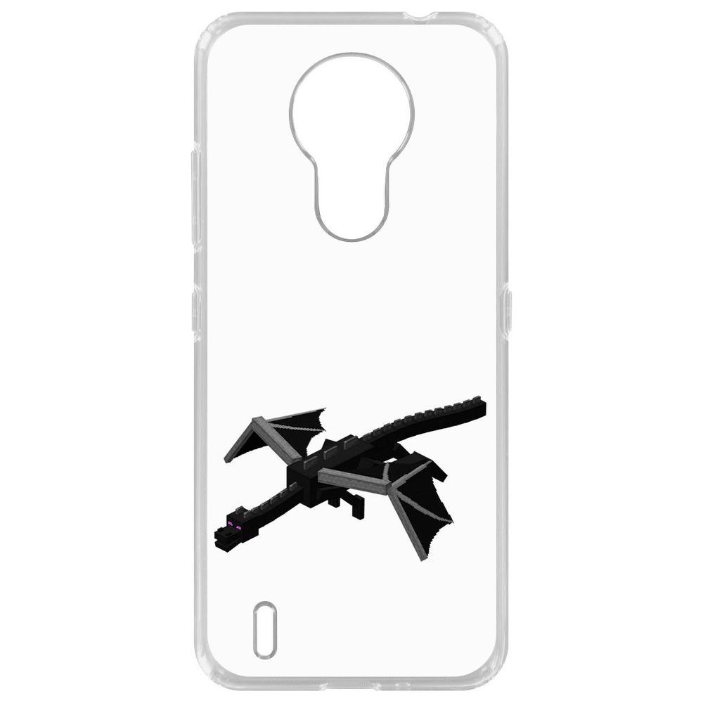

Чехол-накладка Krutoff Clear Case Minecraft-Дракон Края для Nokia 1.4, Прозрачный