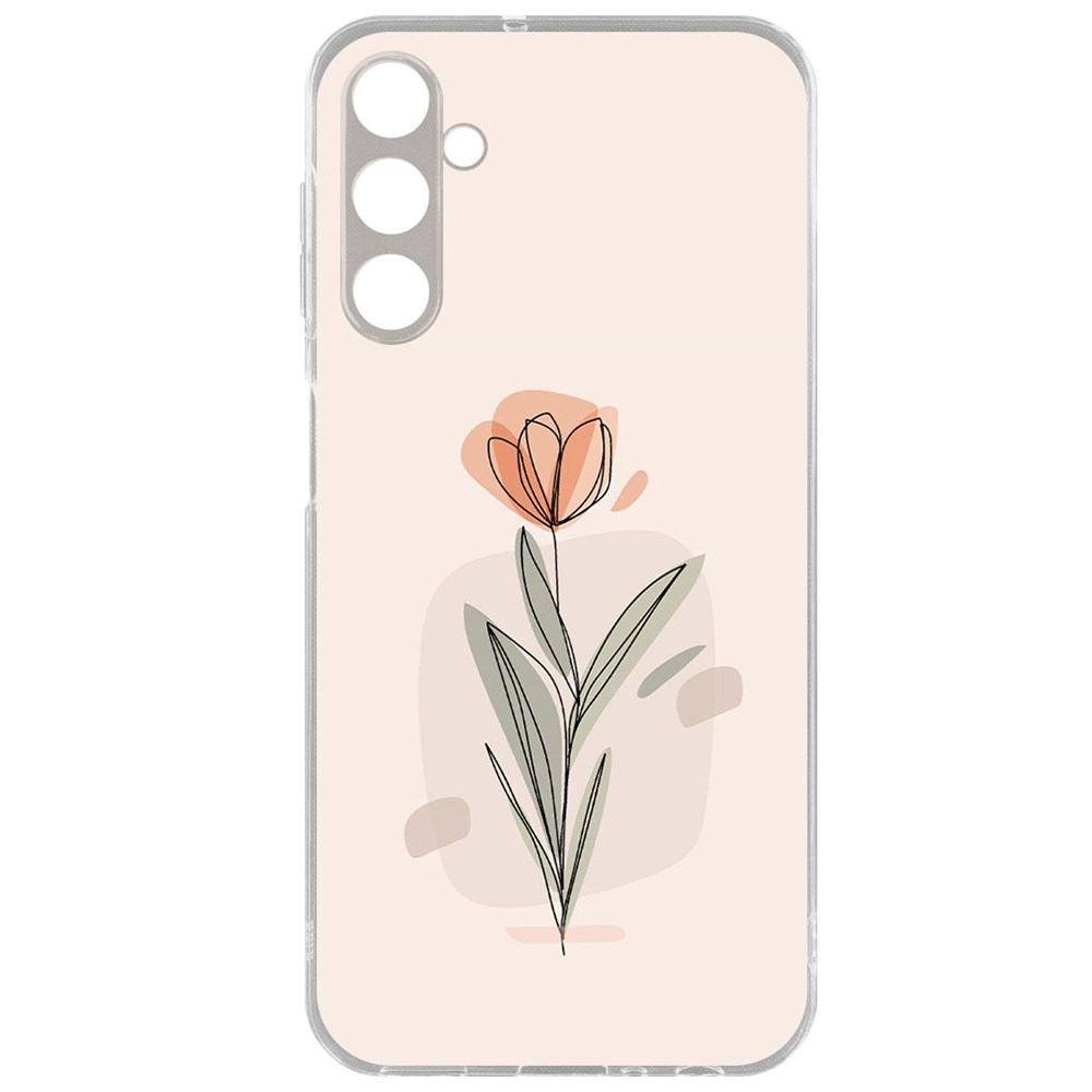 

Чехол-накладка Krutoff Clear Case Тюльпан для Samsung Galaxy A24 (A245), Прозрачный