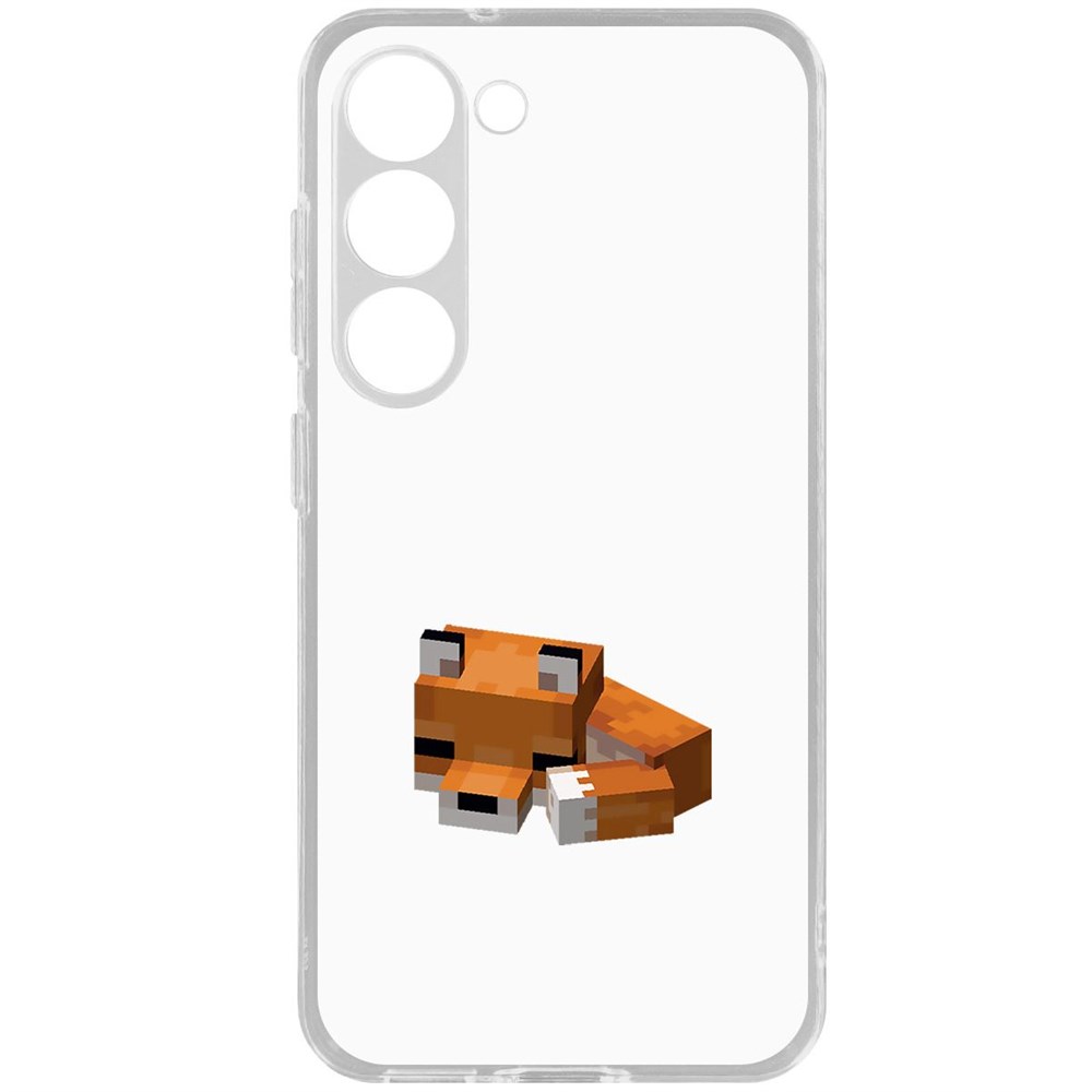 

Чехол-накладка Krutoff Clear Case Minecraft-Спящий Лисенок для Samsung Galaxy S23