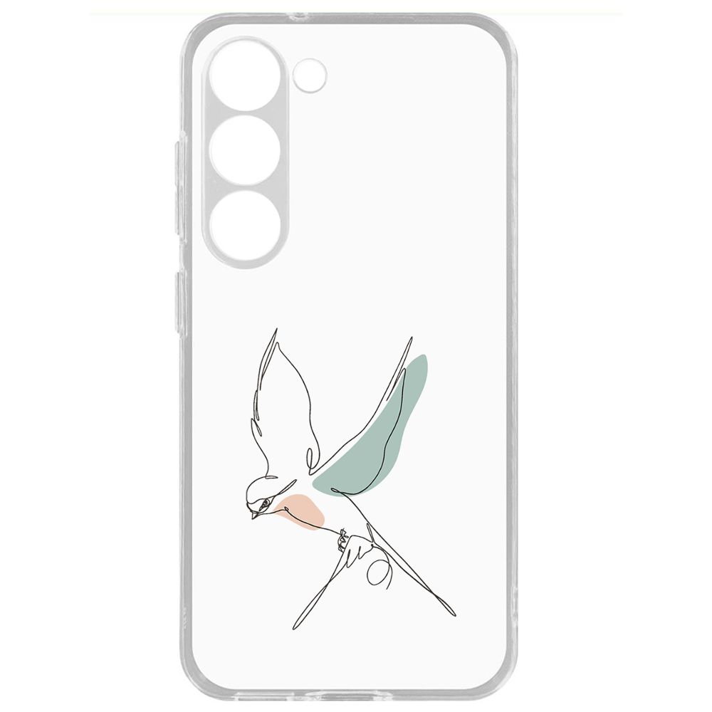 

Чехол-накладка Krutoff Clear Case Полет для Samsung Galaxy S23+, Прозрачный