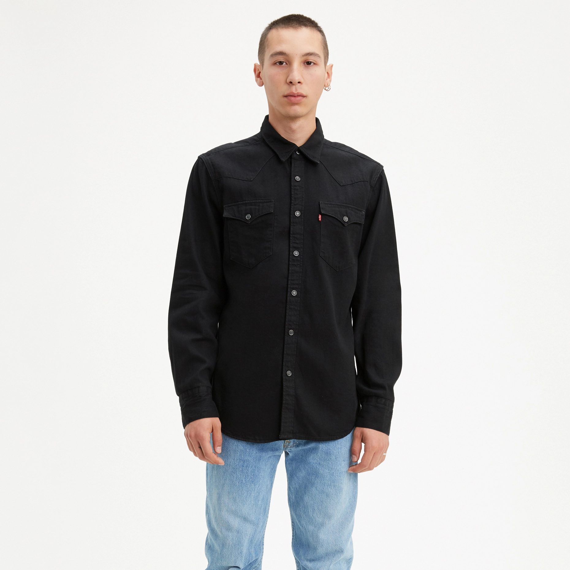 

Джинсовая рубашка мужская Levi's 85744 черная 2XL, 85744