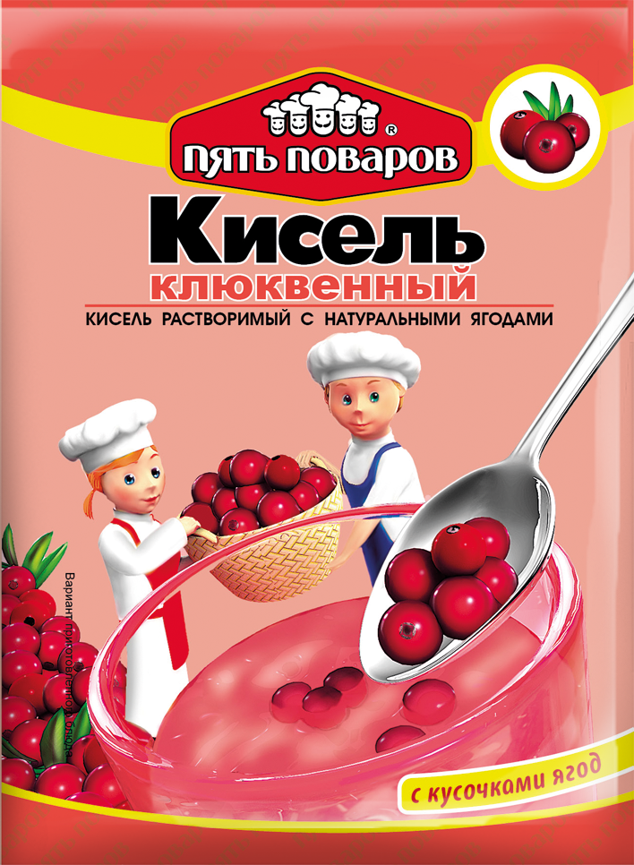 

Кисель Пять Поваров клюква сухой 90 г