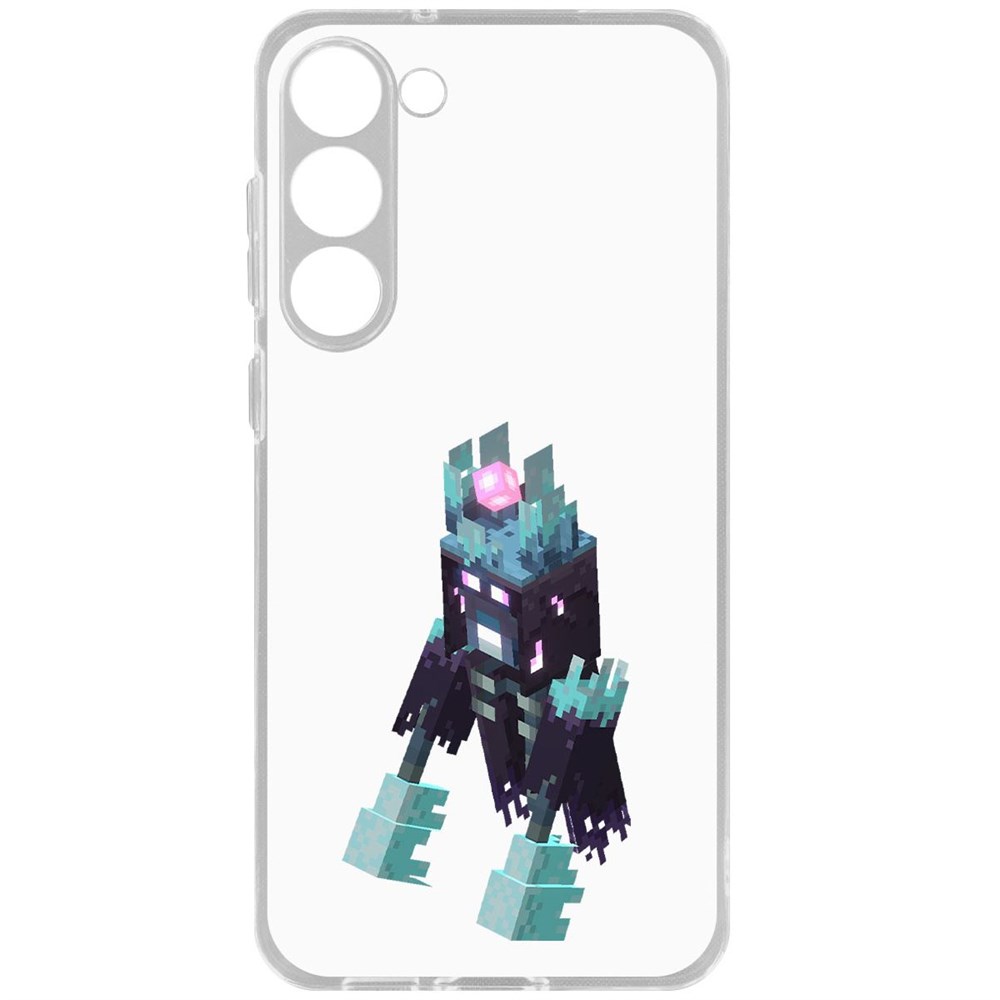 

Чехол-накладка Krutoff Clear Case Minecraft-Несчастный Призрак для Samsung Galaxy S23+, Прозрачный