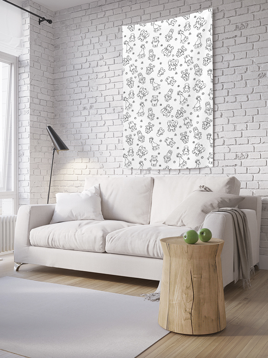 

Вертикальное фотопанно на стену JoyArty Детские зверюшки 100x150 см, Детские зверюшки