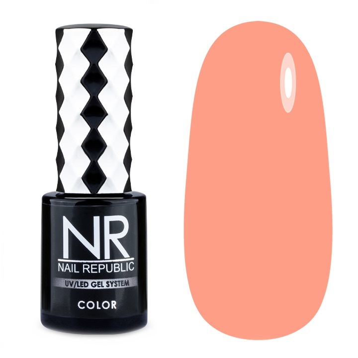 

Гель-лак камуфлирующий Nail Republic №1013 (бледно-оранжевый), 10 мл