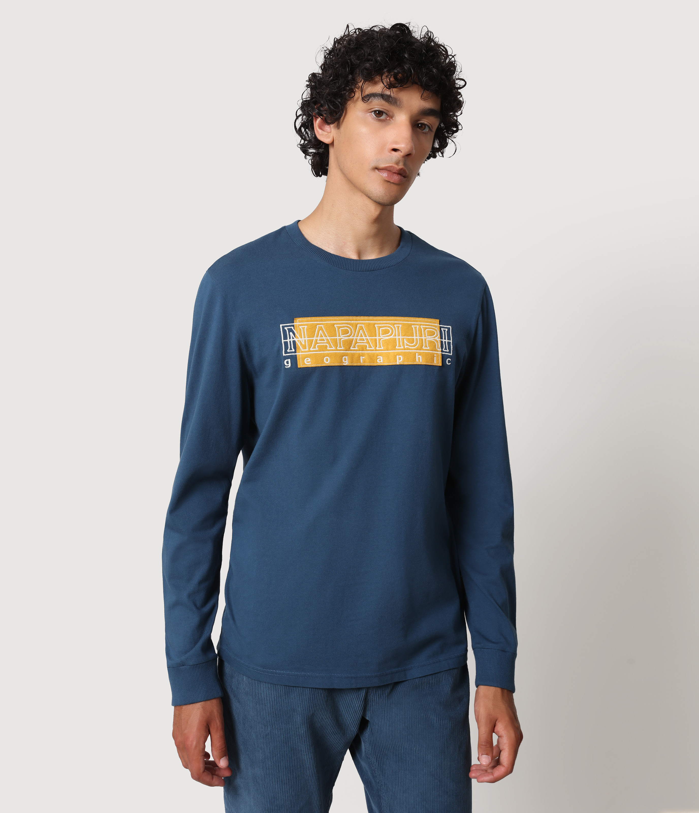 

Лонгслив мужской Napapijri NA4FN3BB8 синий 3XL, NA4FN3BB8
