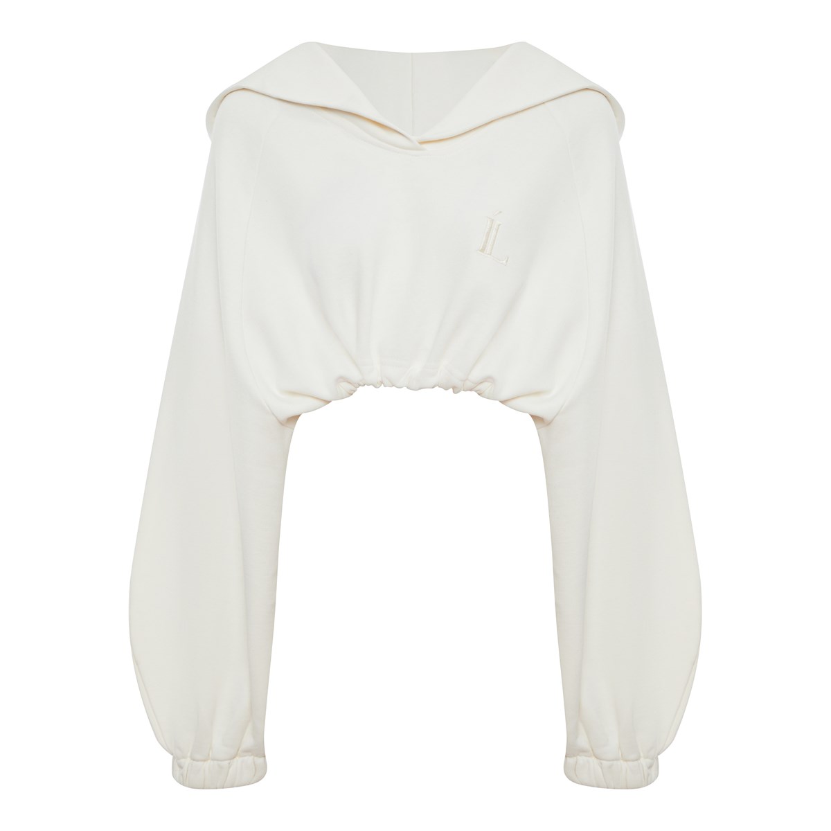 

Худи женское Ladushka Brand 55961 белое, Белый, 55961