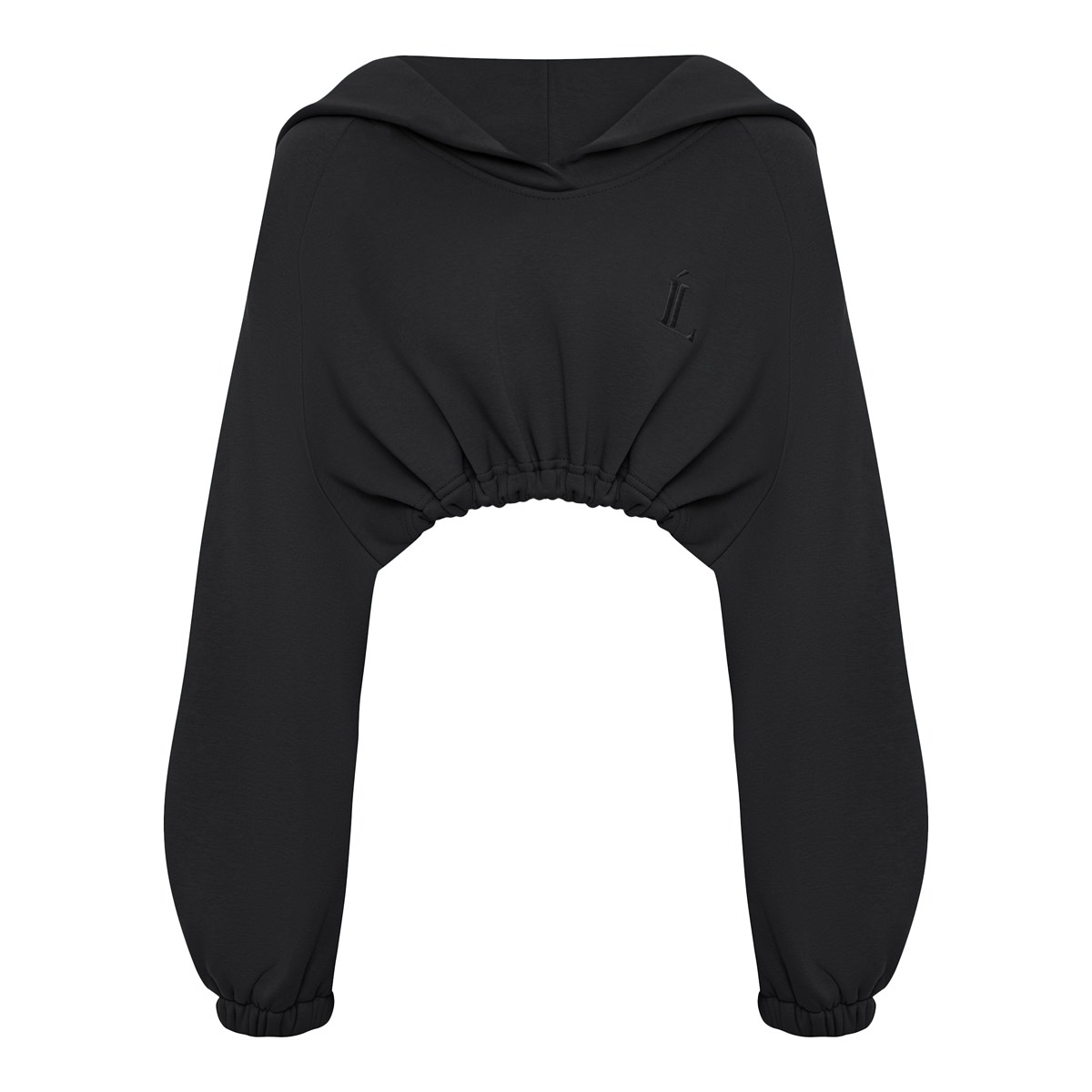 

Худи женское Ladushka Brand 55957 черное, Черный, 55957