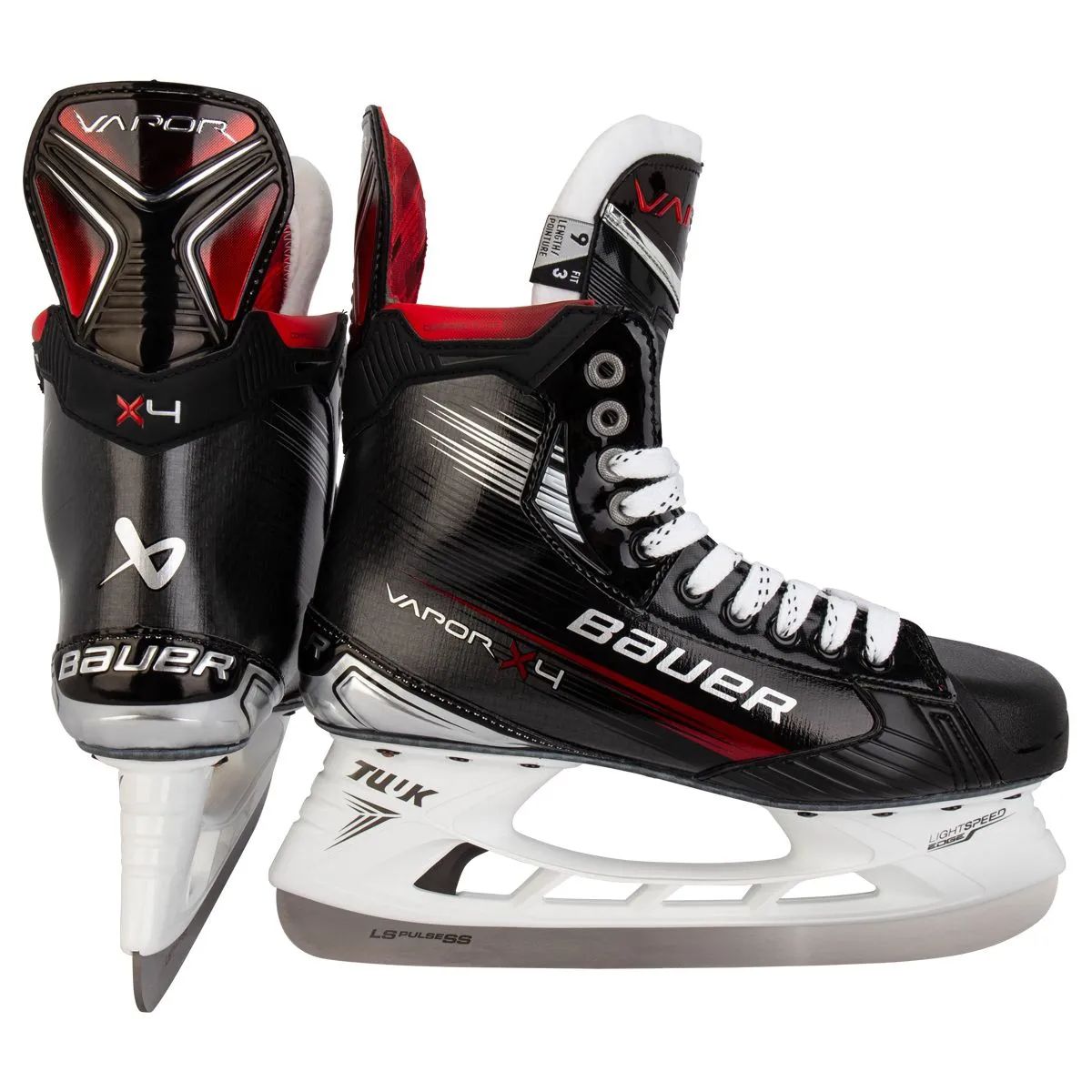 

Коньки хоккейные BAUER S23 VAPOR X4 INT -FIT1 4.5 размер 37, Черный, S23 VAPOR X4 INT