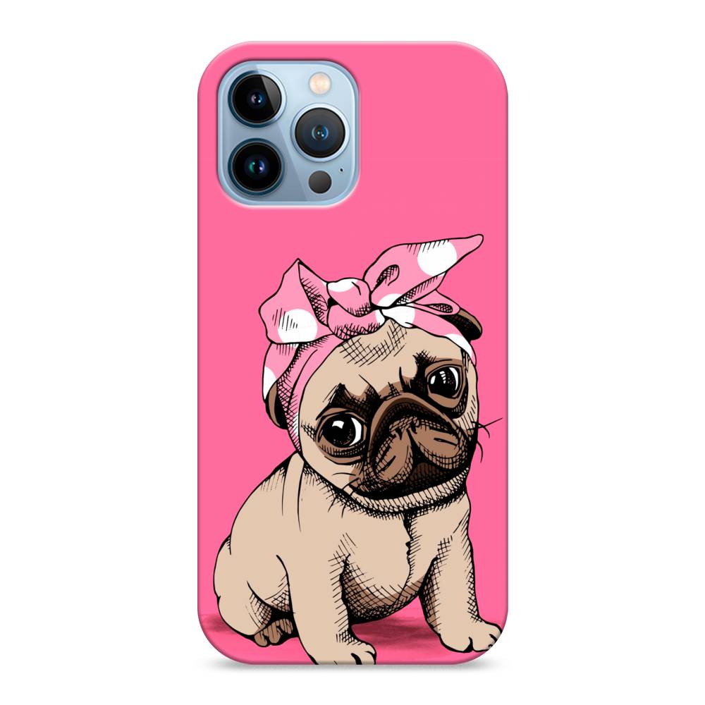 фото Пластиковый чехол "dog pin-up" на apple iphone 13 pro max awog