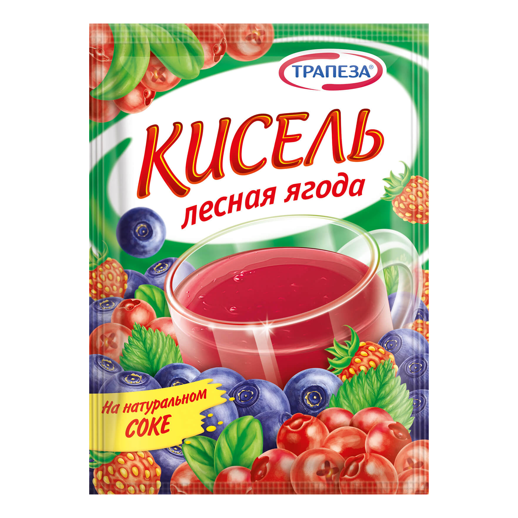 

Кисель Трапеза Лесная ягода сухой быстрого приготовления 100 г
