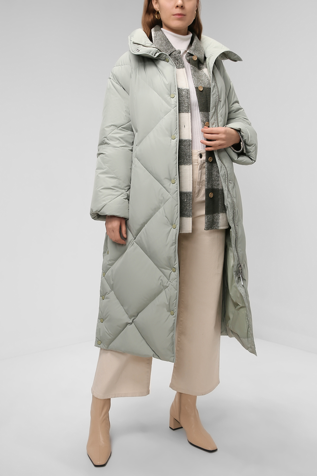 

Пуховик женский Marc O’Polo 109092271123 зеленый 40, 109092271123