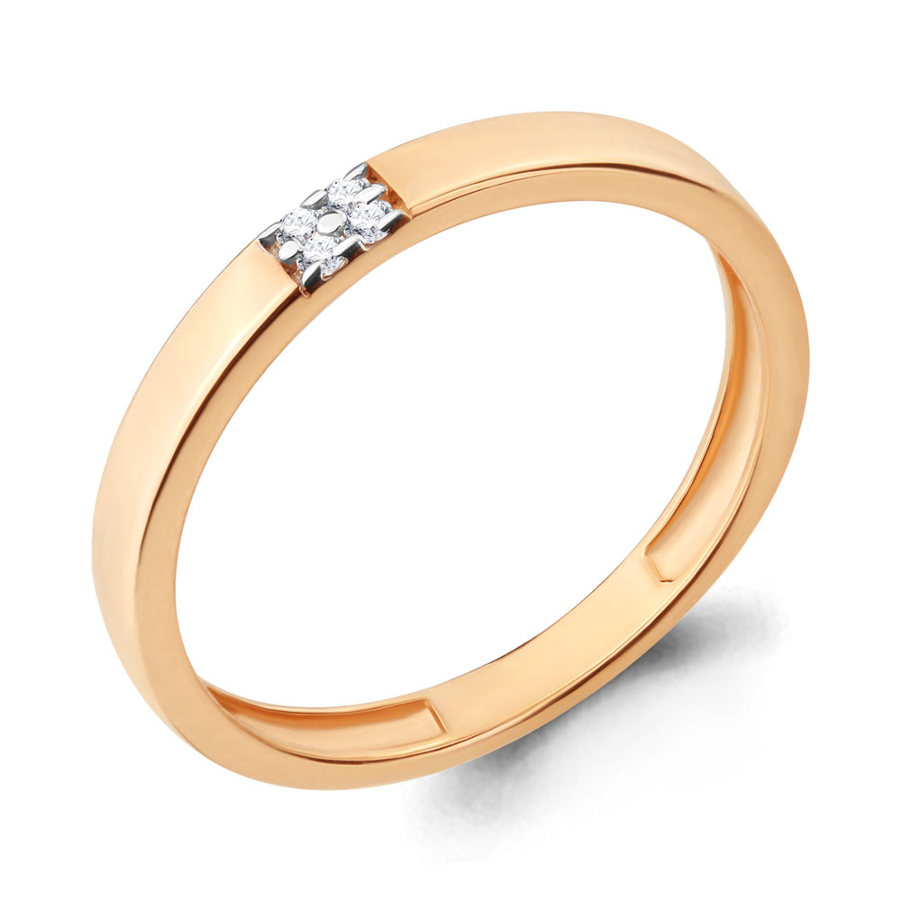 

Кольцо из красного золота с бриллиантом р. , Aquamarine 960800Ак_585_кз, 960800Ак_585_кз