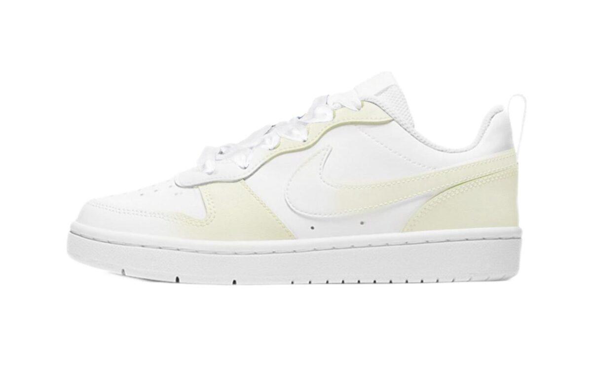 

Кеды унисекс Nike Court Borough Low 2 GS белые 39 EU, Белый, Court Borough Low 2 GS