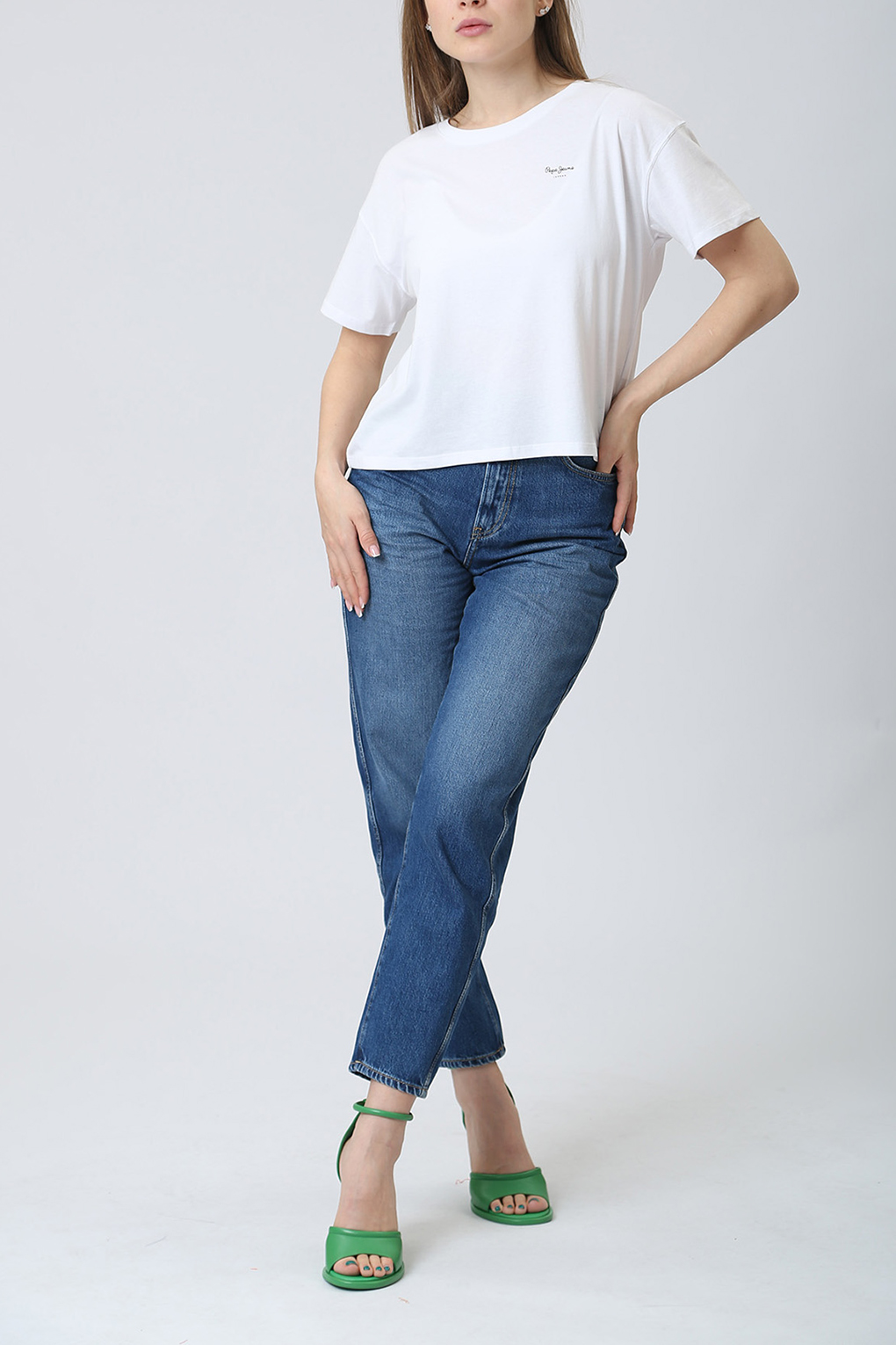 

Футболка женская Pepe Jeans London PL505483 белая XS, Белый, PL505483