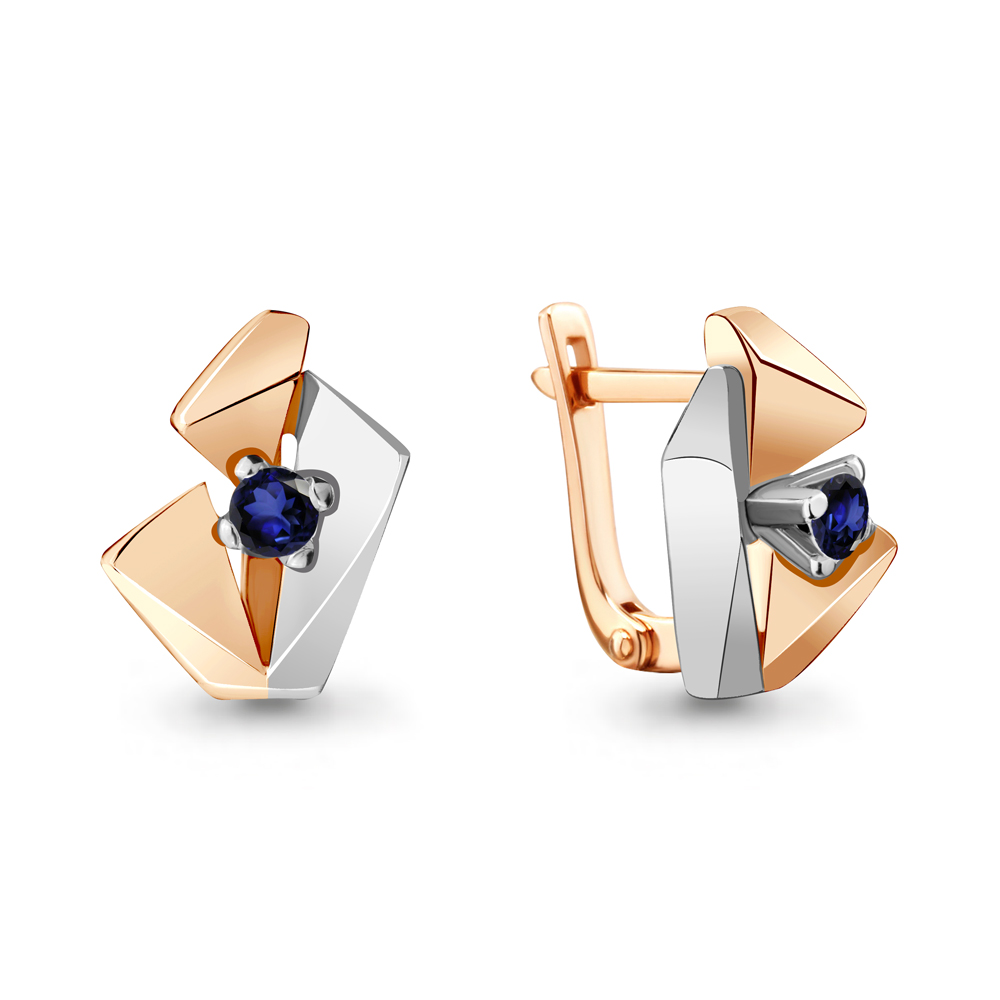 

Серьги из красного золота с сапфиром Aquamarine 942659к_585_кз, 942659к_585_кз