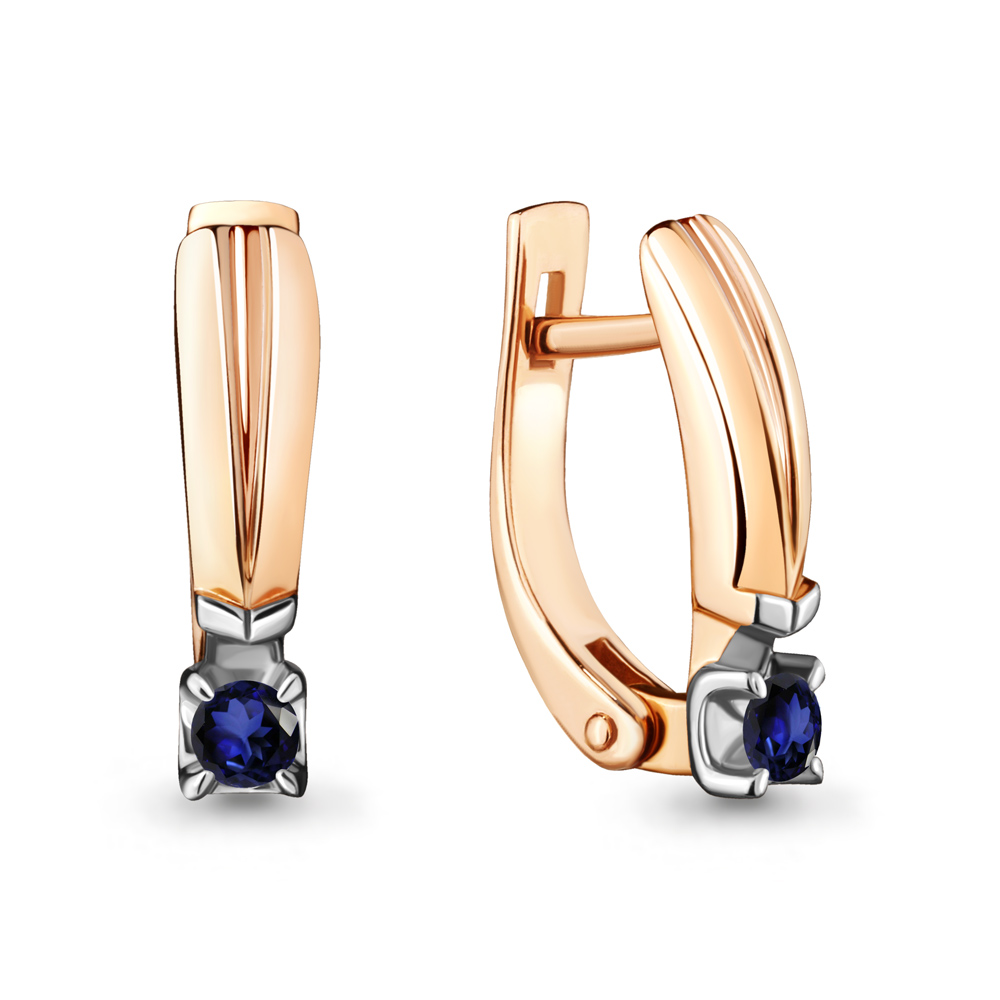 

Серьги из красного золота с сапфиром Aquamarine 942653к_585_кз, 942653к_585_кз