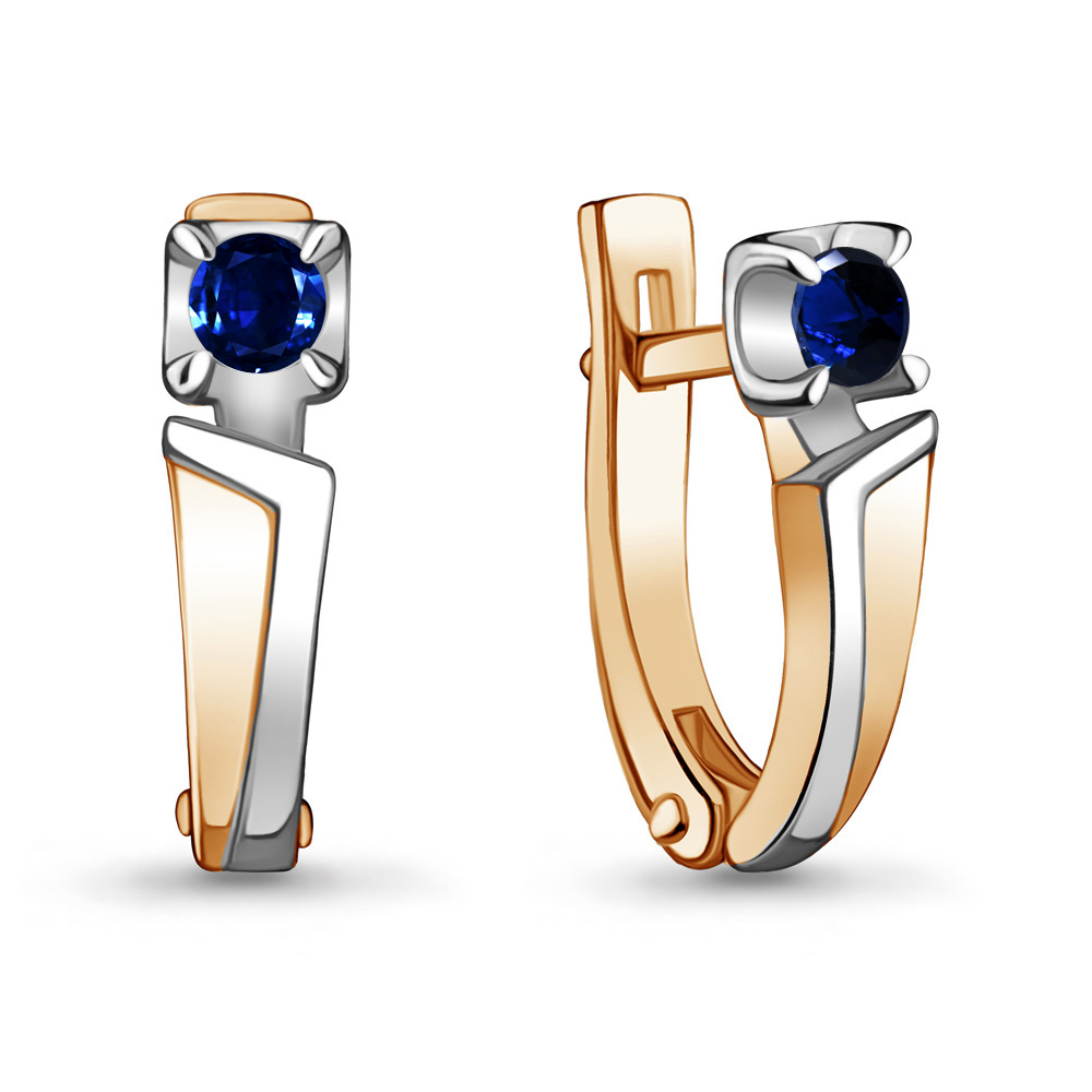 

Серьги из красного золота с сапфиром Aquamarine 942647к_585_кз, 942647к_585_кз