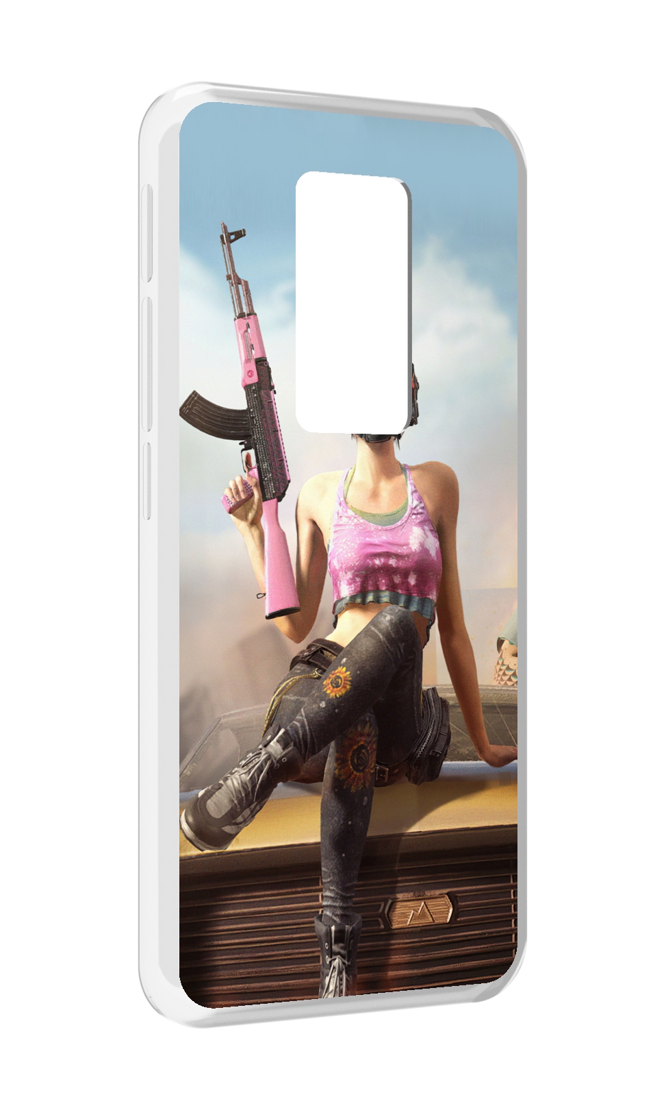 

Чехол MyPads девушка из PUBG для Motorola Defy 2021, Прозрачный, Tocco