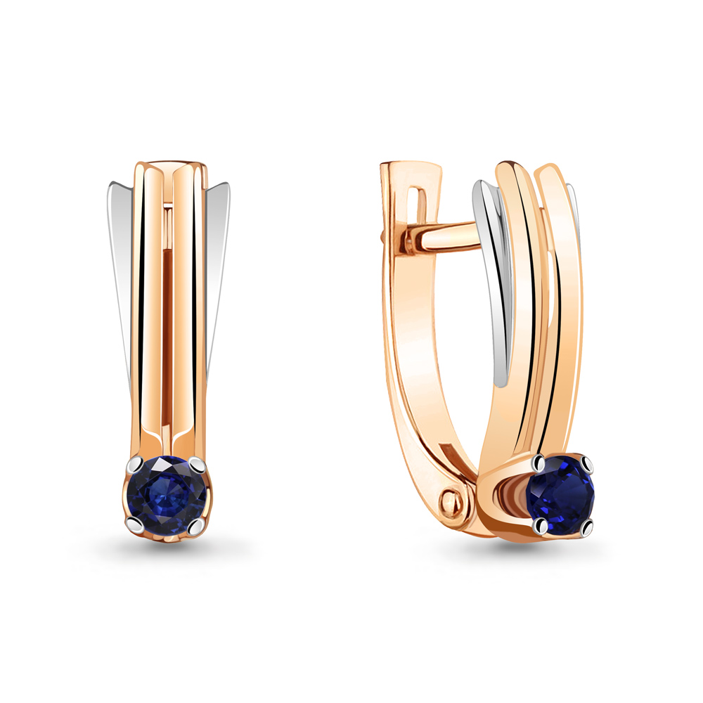 

Серьги из красного золота с сапфиром Aquamarine 942632к_585_кз, 942632к_585_кз