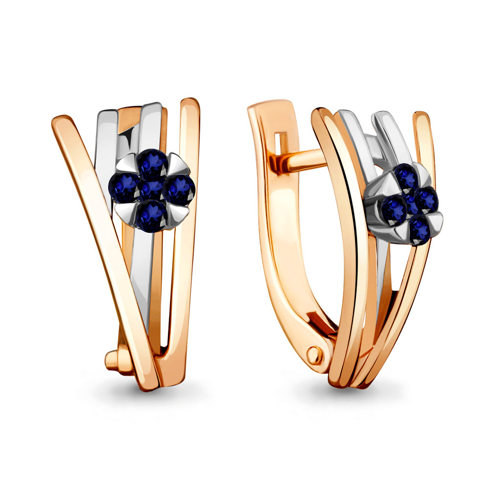 

Серьги из красного золота с сапфиром Aquamarine 942627к_585_кз, 942627к_585_кз
