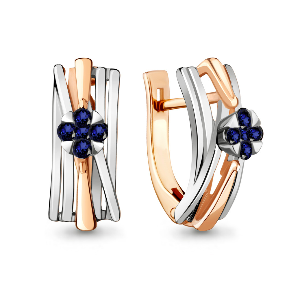 

Серьги из красного золота с сапфиром Aquamarine 942626к_585_кз, 942626к_585_кз