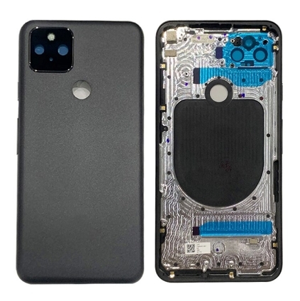 фото Задняя крышка для google pixel 5 чёрная (black)